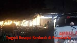 Dokumentasi lokasi kejadian pengeroyokan tuan rumah hajatan di Kecamatan Campaka, Purwakarta.