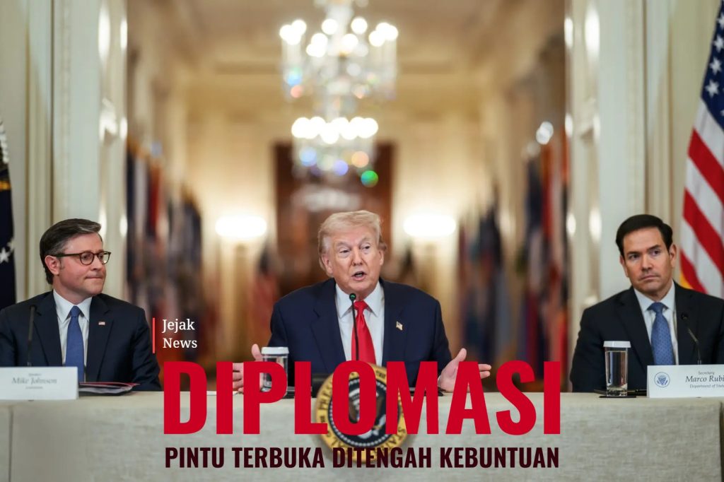 Presiden AS Donald Trump memberikan pernyataan mengenai kesiapan jalur komunikasi dengan Teheran dalam wawancara media.