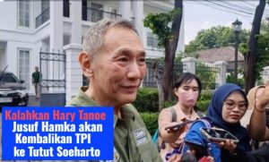 usuf Hamka memberikan keterangan pers terkait kemenangan gugatan hukum atas aset TPI dan MNC Asia Holding.
