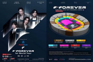 Suasana kemeriahan pengumuman tiket sold out konser F4 di media sosial promotor resmi.