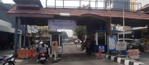 isualisasi rencana desain gapura baru di Jalan Ki Asnawi yang akan direnovasi oleh PT TNG untuk mempercantik akses menuju Pasar Anyar Tangerang.