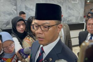 Menteri Luar Negeri RI Sugiono diwawancarai oleh awak media mengenai langkah penyelamatan 9 WNI korban pencegatan militer Israel.