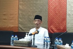 Suasana persidangan etik terhadap anggota DPRD Jember Achmad Syahri Assidiqi di kantor DPP Partai Gerindra Jakarta.