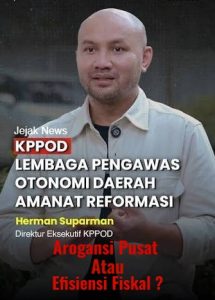 Plt Dirjen Perimbangan Keuangan Kemenkeu Nufransa Wira Sakti memberikan pemaparan data APBN 2026.