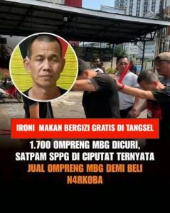 Gedung Dapur SPPG Ciputat 07 tampak sepi setelah mengalami aksi pencurian inventaris logam.