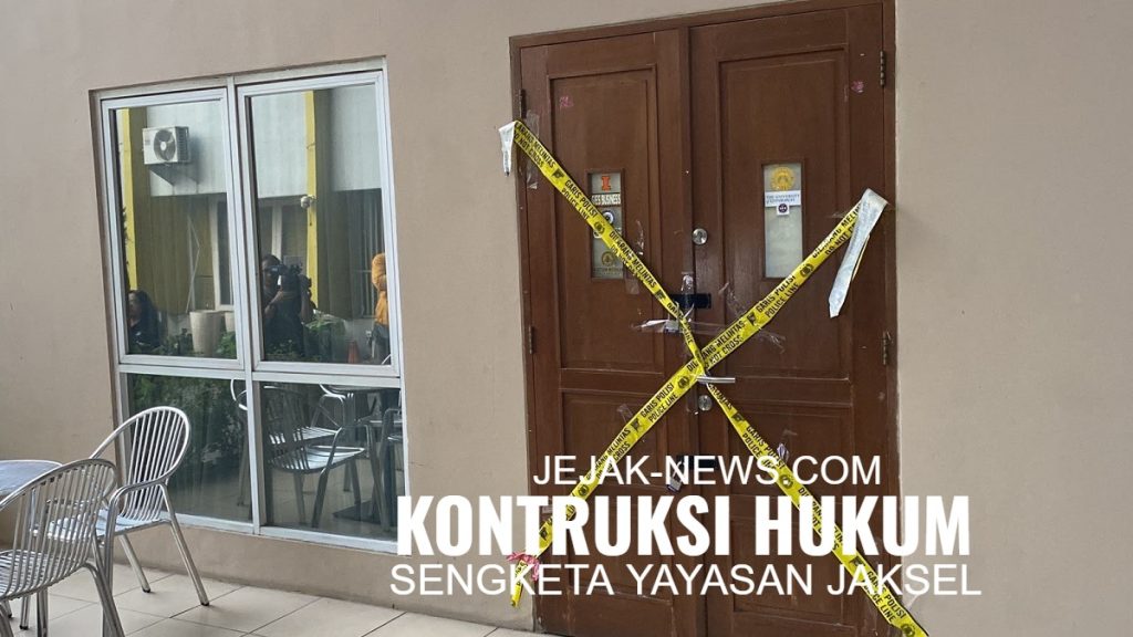 Bagan alur penanganan sengketa perdata yayasan di PN Jaksel yang beririsan dengan penyidikan tindak pidana UU Darurat oleh Polres Jakarta Selatan.